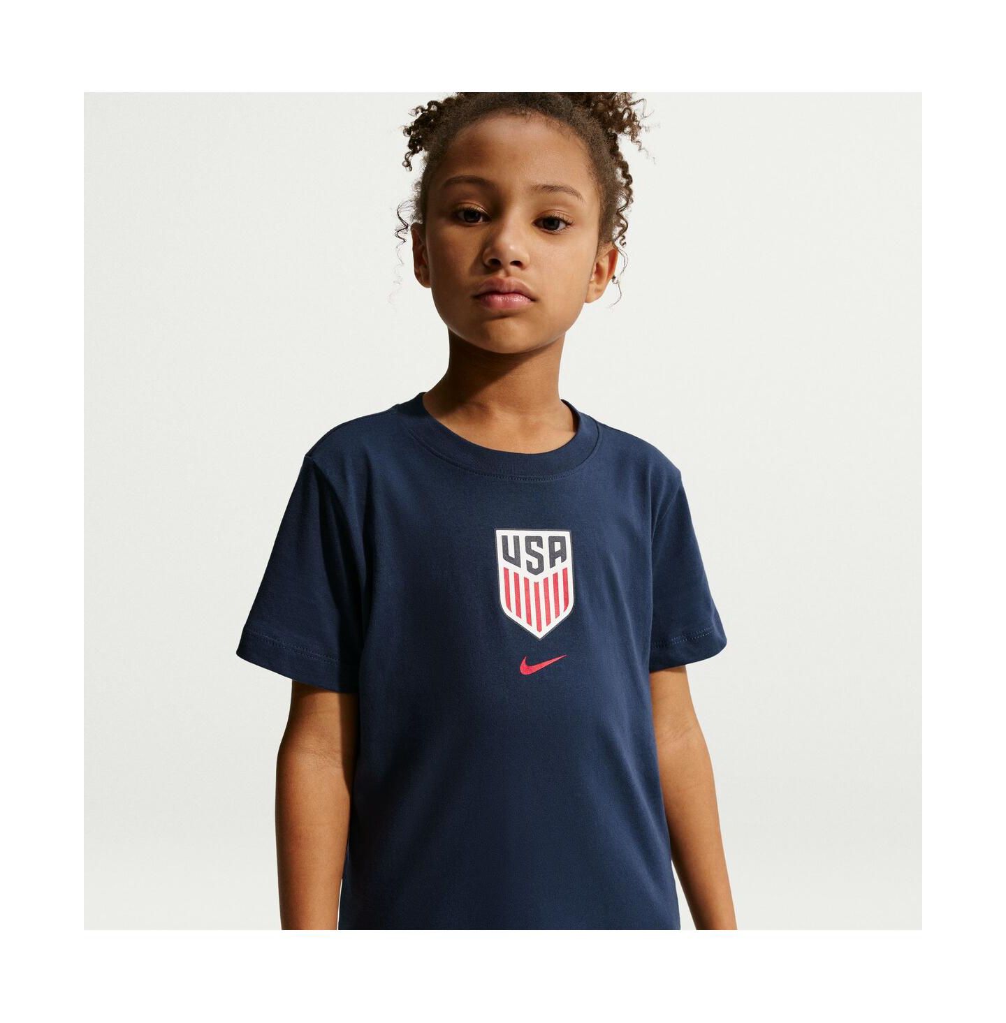 Детская футболка Nike Blue Usmnt Crest — фото 3