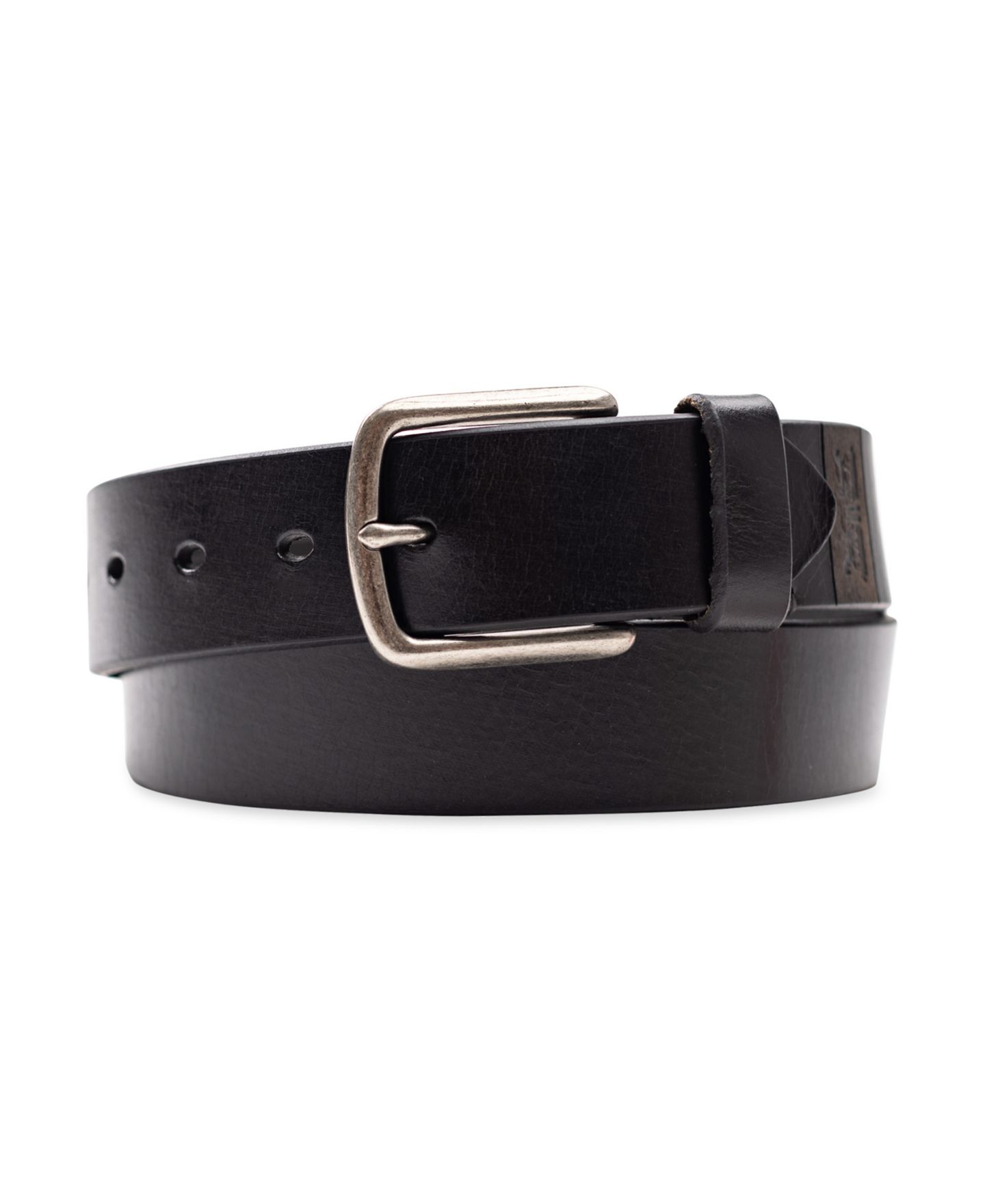 Мужской ремень Levi's Leather Belt, цвет: Чёрный — фото 1
