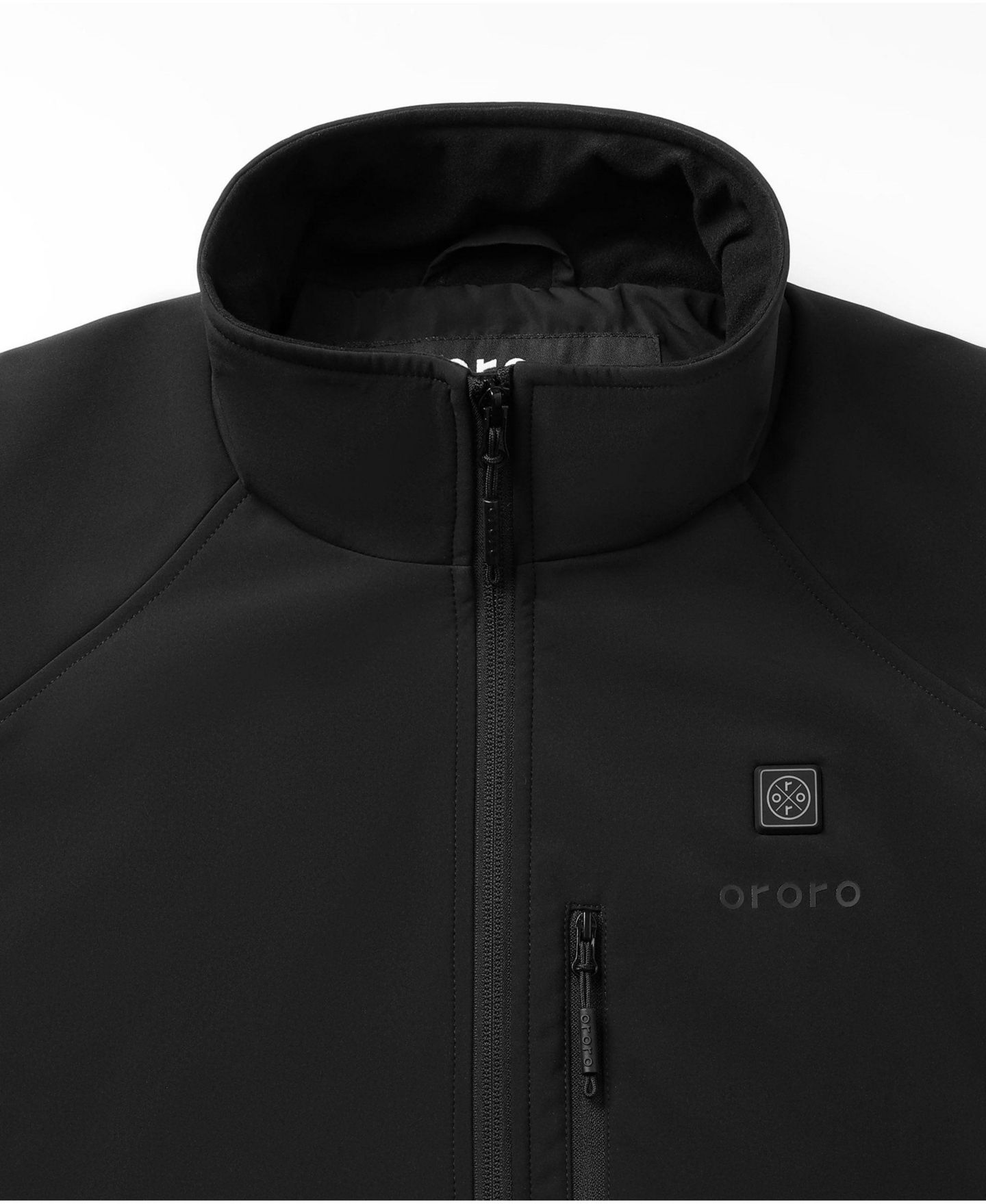 Мужской жилет ororo 4-Zone Heated Softshell Vest, цвет: Чёрный — фото 9