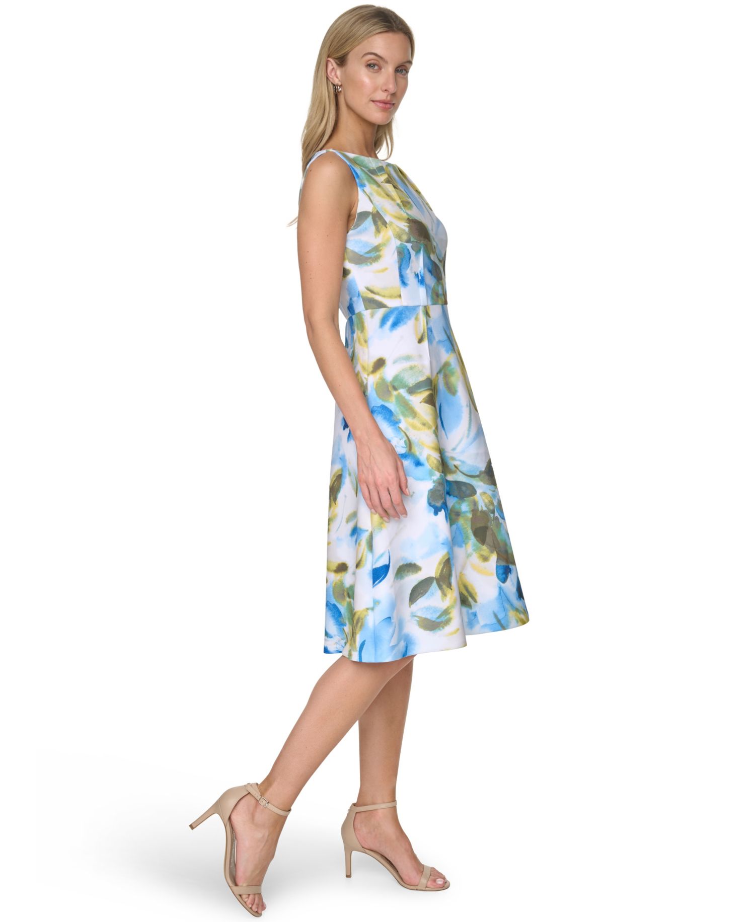 Women’s Boat Neck Midi Dress