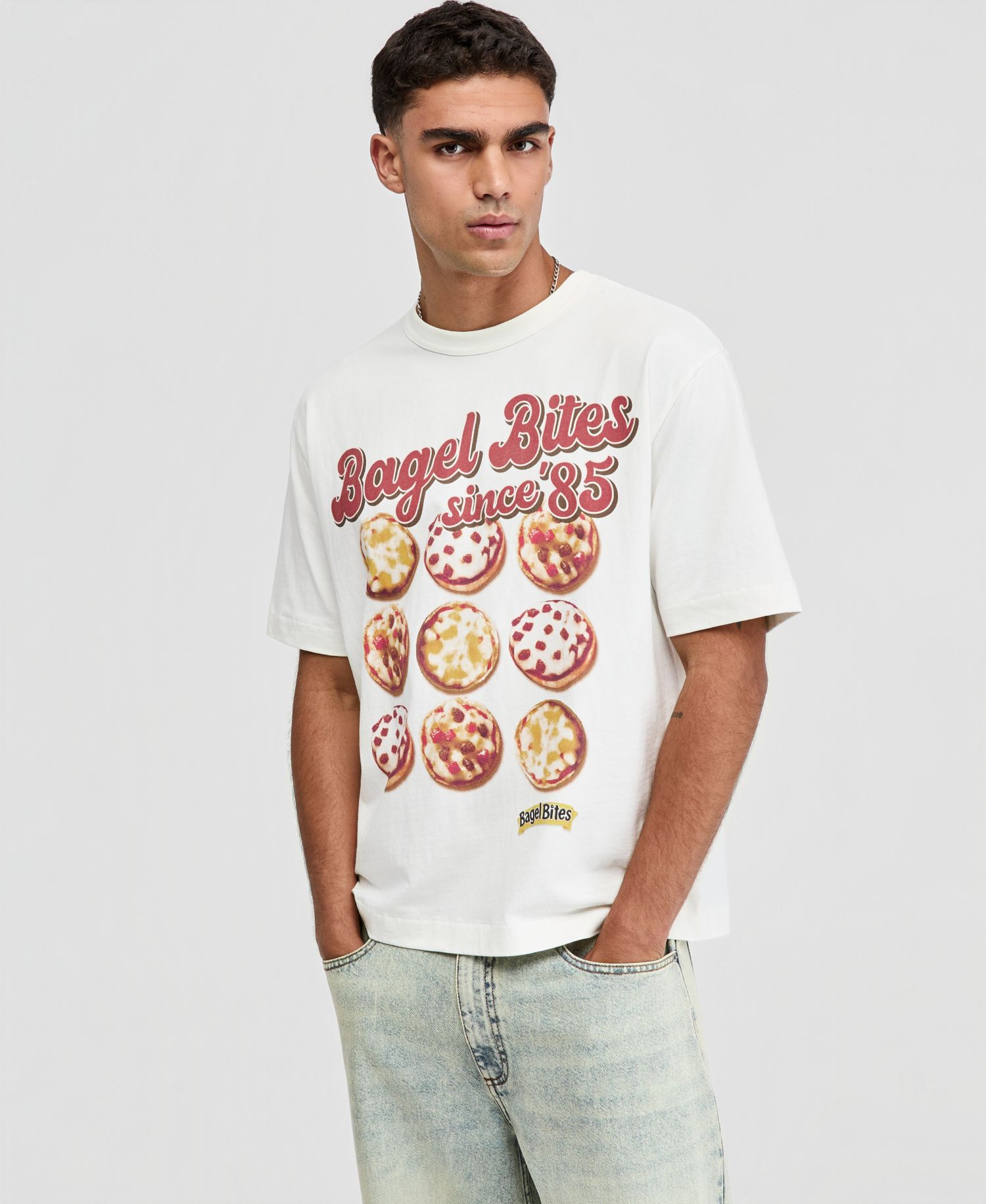 Men's Relaxed-Fit Bagel Bites Graphic T-Shirt, Macy's Exclusive
