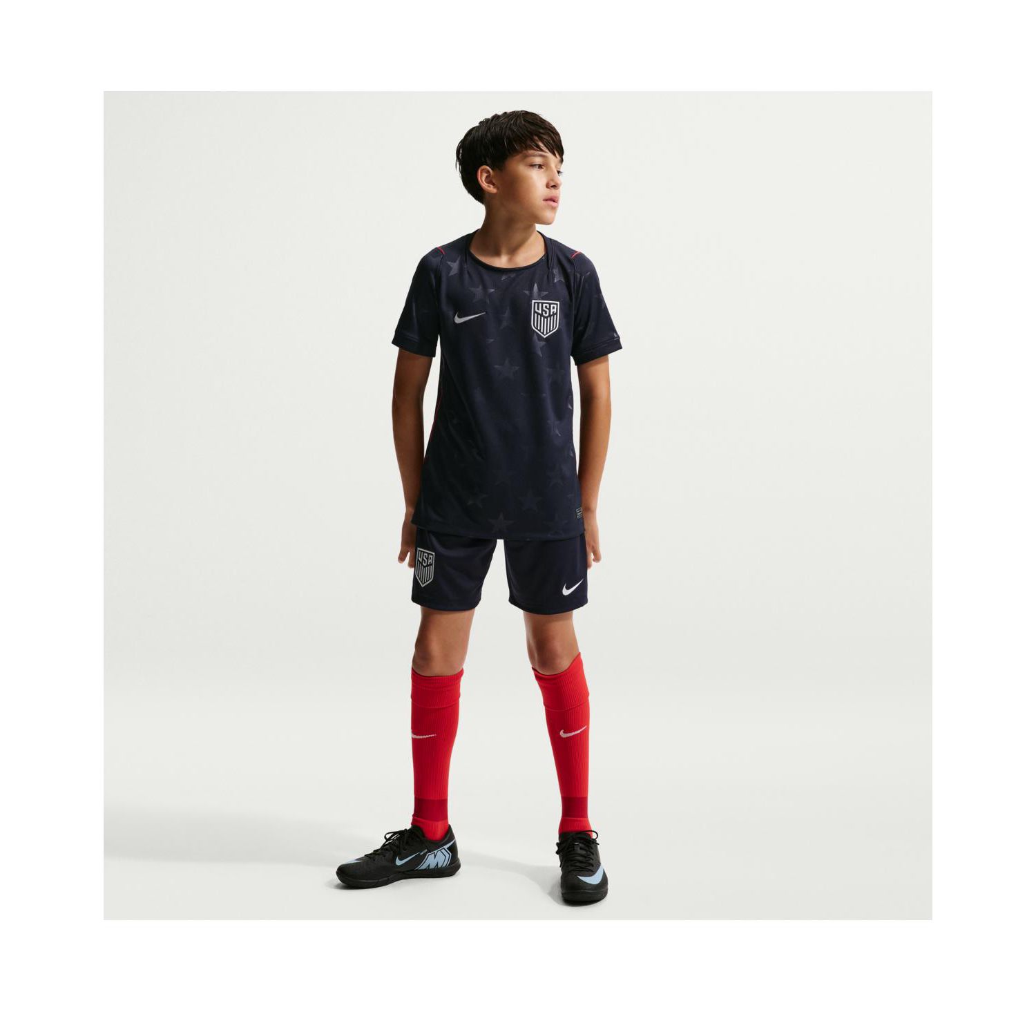 Big Boys and Girls Navy USMNT 2026 Away Stadium Replica Shorts