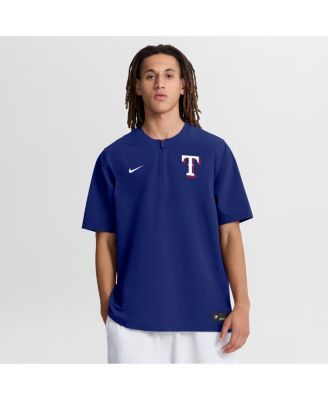 Men's Royal Texas Rangers Authentic Collection Dri-FIT Quarter-Zip Windshirt