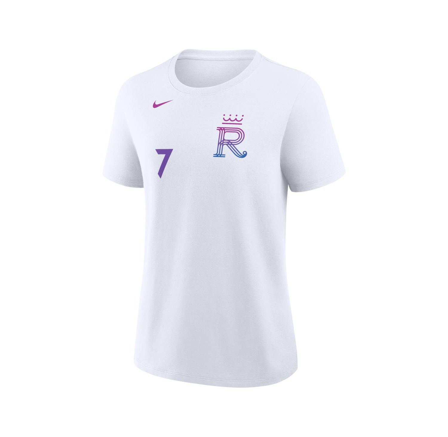 Women's Bobby Witt Jr. White Kansas City Royals 2026 City Connect Name & Number T-Shirt