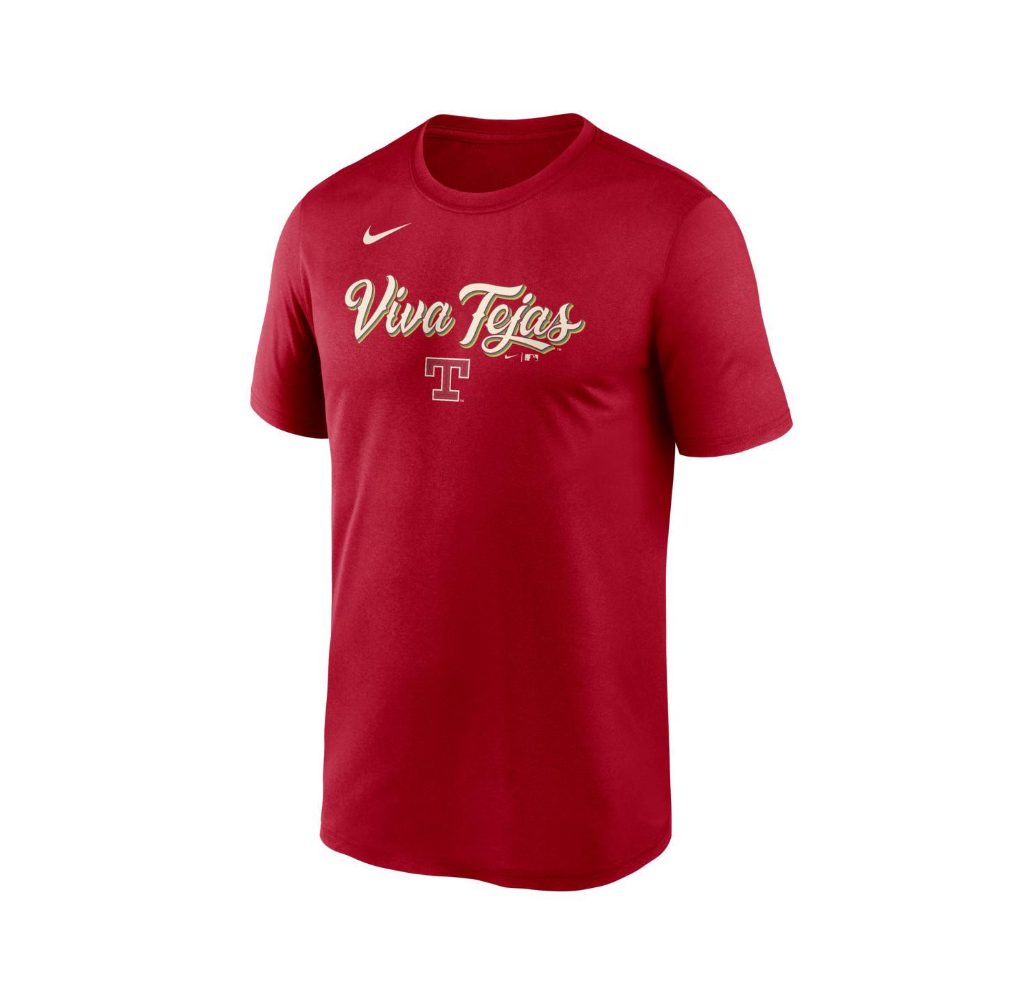 Men's Red Texas Rangers 2026 City Connect Team Phrase Script Dri-FIT T-Shirt