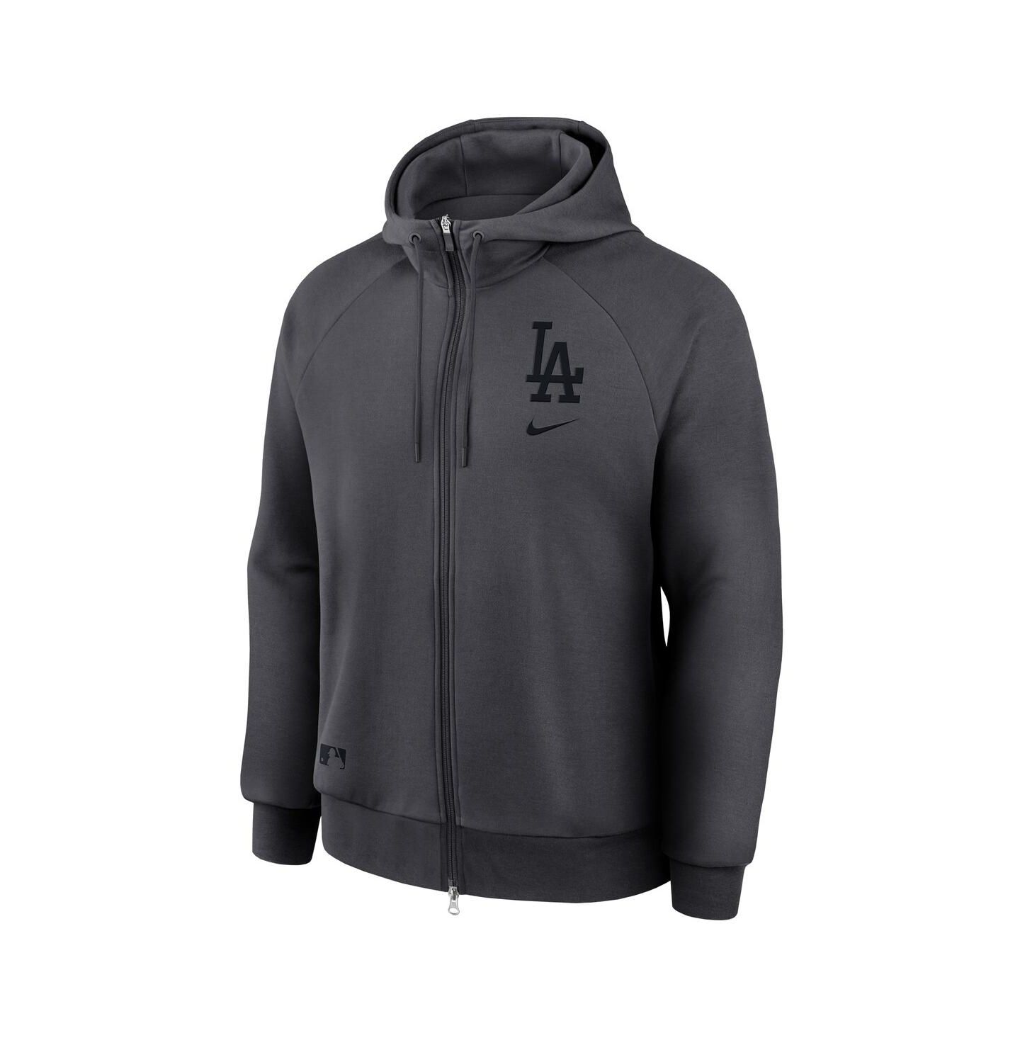 Мужское худи Nike Los Angeles Dodgers Authentic Collection Player Raglan, Anthracite — фото 4