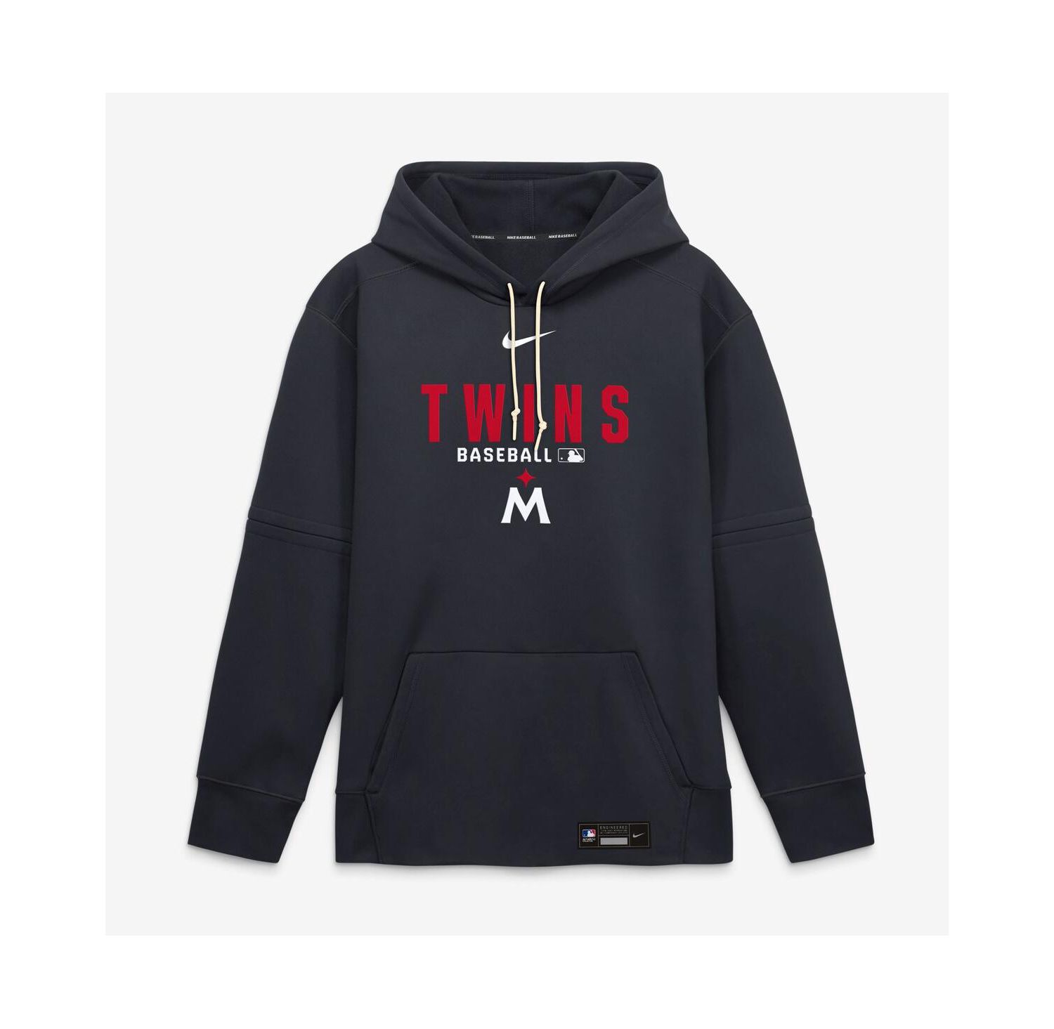 Men's Navy Minnesota Twins Authentic Collection Therma-FIT Hoodie