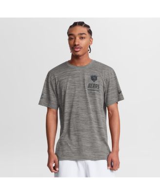 Men's Gray Chicago Bears Sideline Double Covered Dri-FIT Velocity T-Shirt