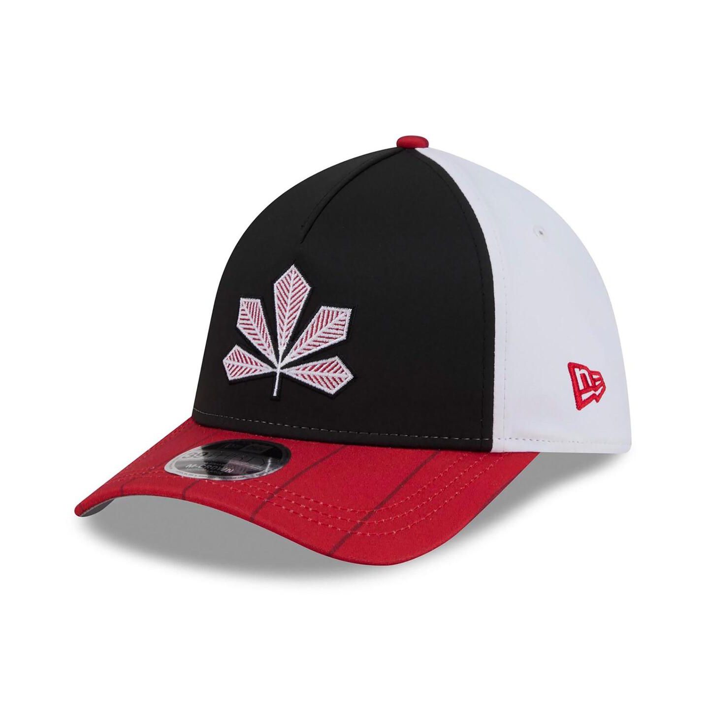 Мужская кепка New Era Black/Red Cincinnati Reds 2026 City Connect M-Crown A-Frame 39THIRTY Flex Hat — фото 3