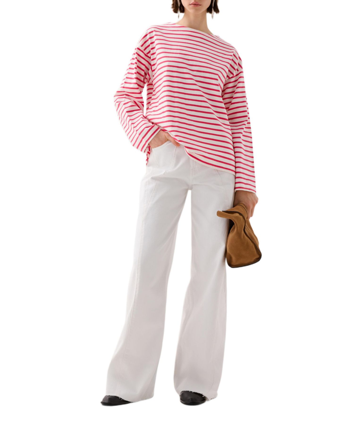 Women's Stripes Label Ls Tee