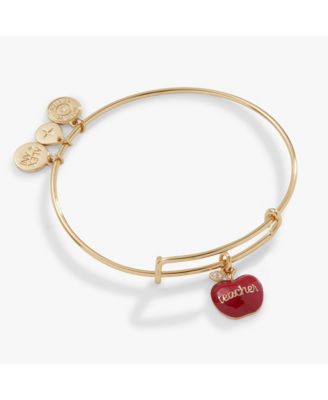 Teacher 'Grow, Inspire, Love' Apple Charm Bangle