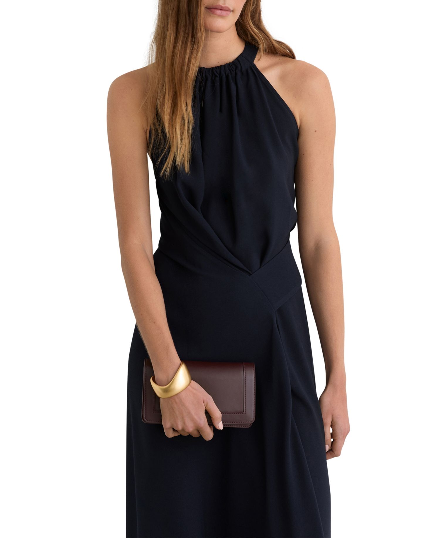 Women's Maeve Drape-Detail Sleeveless Midi Dress