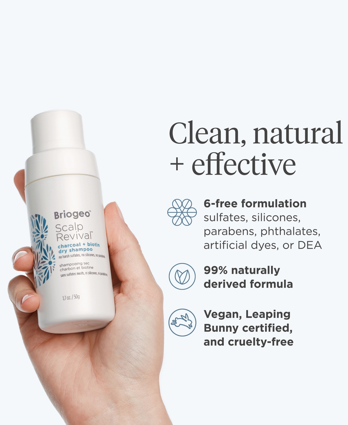 Briogeo Scalp Revival Charcoal + Biotin Dry Shampoo, 0.1 oz.