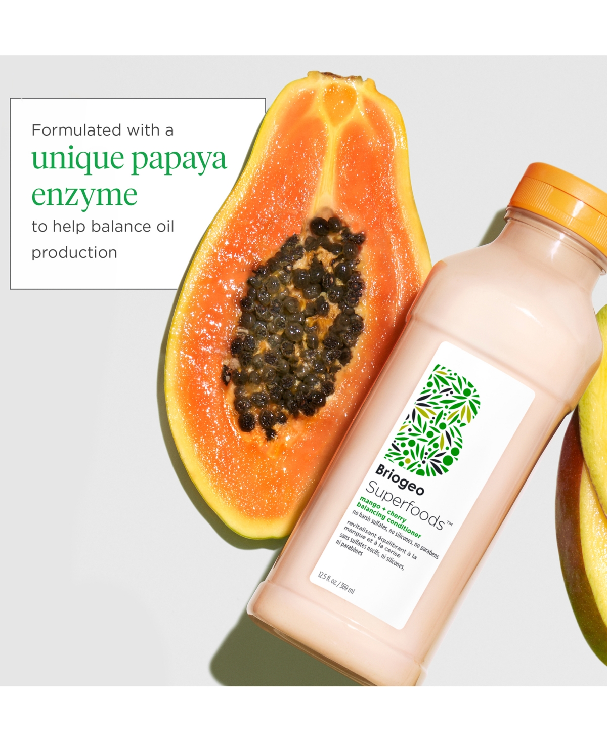 Briogeo Superfoods Mango + Cherry Balancing Conditioner, 12.5 oz.