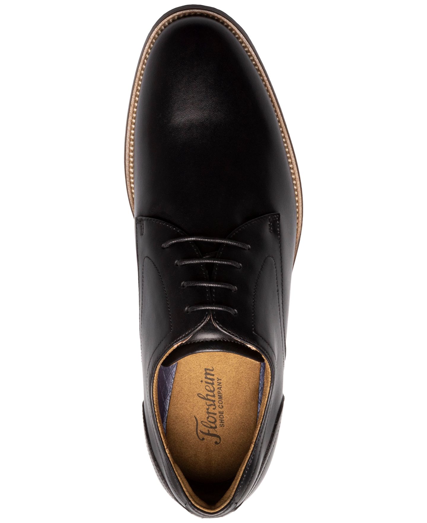 Мужские туфли Florsheim Ruvo Plain-Toe Oxford, цвет: Чёрный — фото 4
