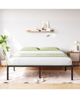 14INCH QUEEN Heavy Duty Metal Bed Frame - Platform Bed with Ample Under-Bed Storage, No Box Spring Needed, No Noise, Easy Assembly