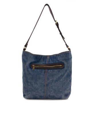 Patricia Nash Heidal Large Patchwork Denim Shoulder Handbag - Macy's