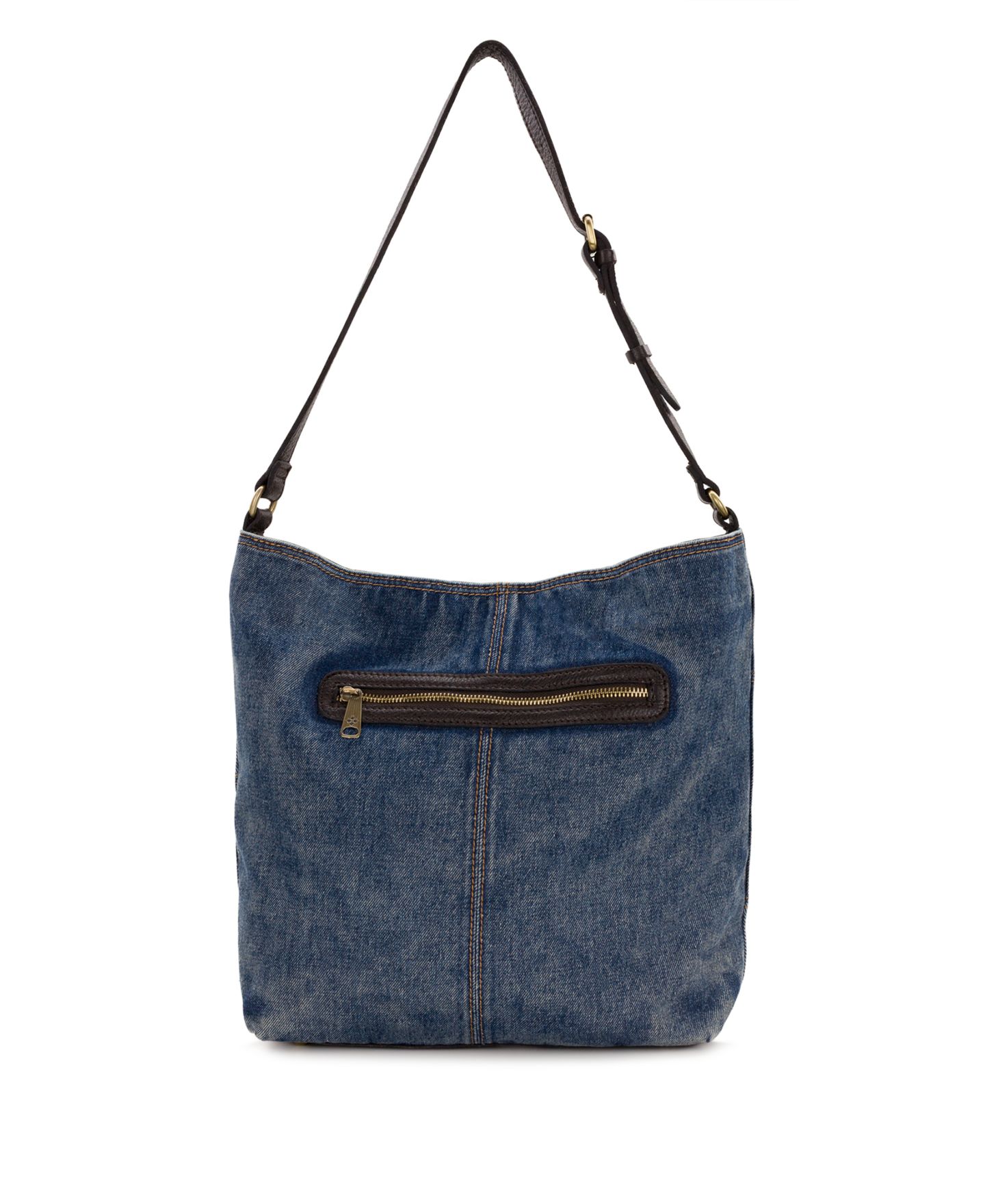 Женская сумка Patricia Nash Heidal Large Patchwork Denim Shoulder Handbag, цвет: Джинсовый — фото 2