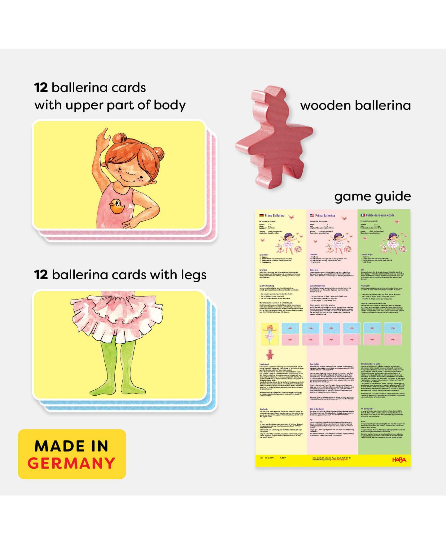 Детская настольная игра Haba Prima Ballerina Board Game, Ages 4+ — фото 3