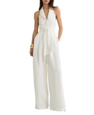 Women's Taya Tie-Front Wide-Leg Jumpsuit