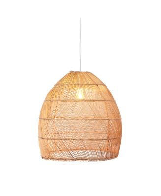Bell Shaped Rattan Pendant Light