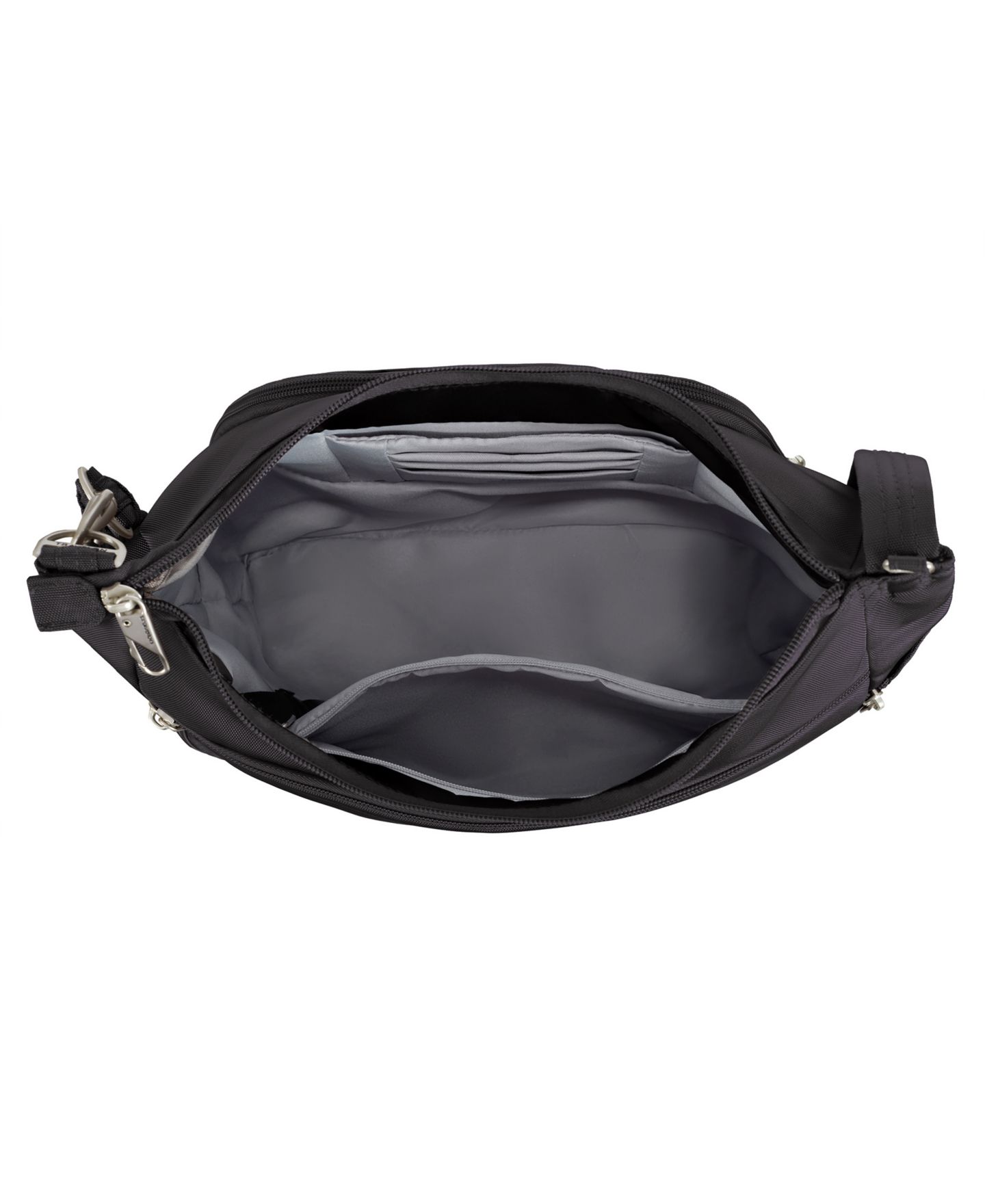 Женская сумка Travelon Anti-Theft Classic Crossbody Bucket, цвет: Чёрный — фото 2