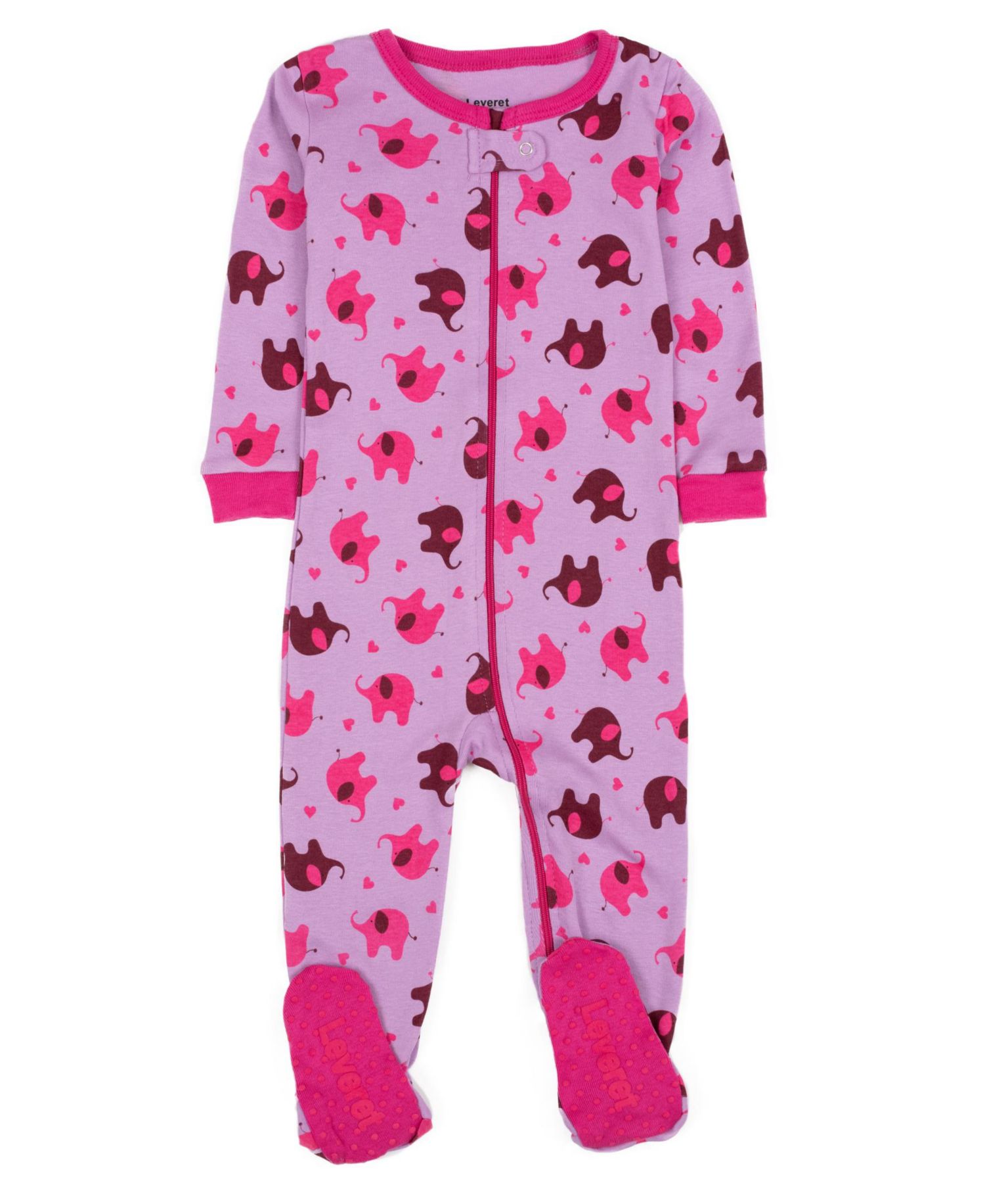 Baby Girls Matching Family One-Piece Cotton Sleep 'n Play Footed Pajamas - Animals and Wildlife Prints