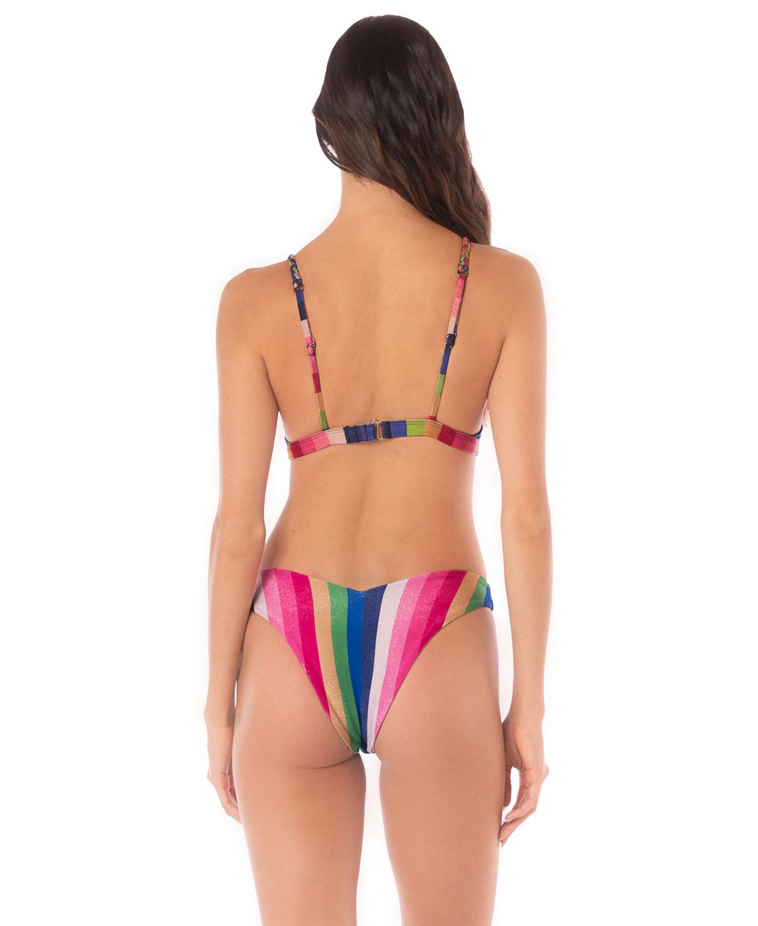 Women's Candy Stripes Rasha Bikini Top