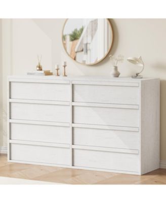 8 Drawer Dresser for Bedroom, Modern Wooden Chest of Drawers Dresser Organizer