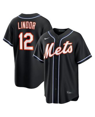 Men's Francisco Lindor Black New York Mets 2026 Replica Fashion Jersey
