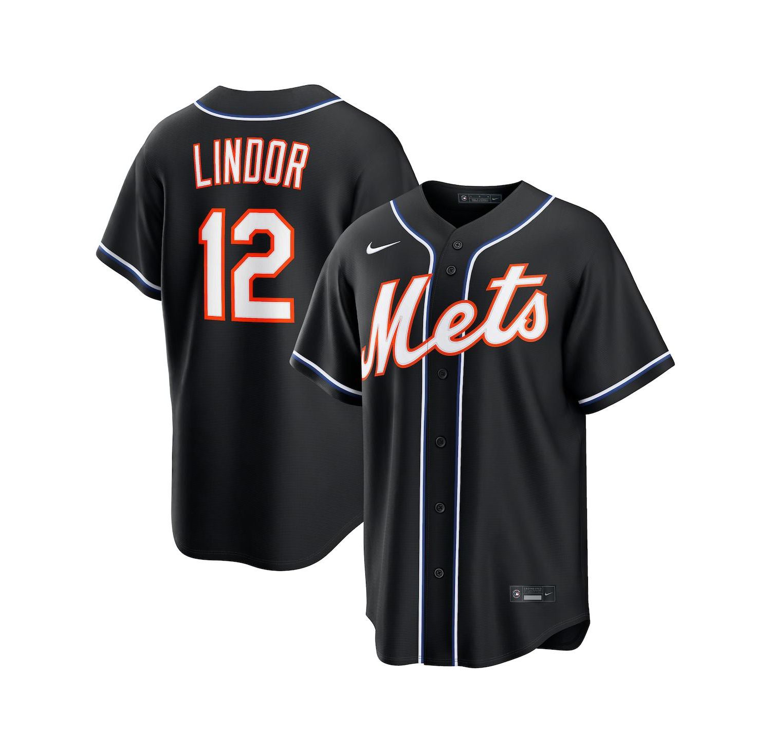 Men's Francisco Lindor Black New York Mets 2026 Replica Fashion Jersey