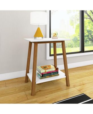 Max and Lily Solid Wood Nightstand, Mid-Century Modern Bedside Table, Side Table for Bedroom