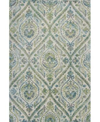 Stella Parisian 6256 Ivory/Teal 5'3" x 7'7" Area Rug
