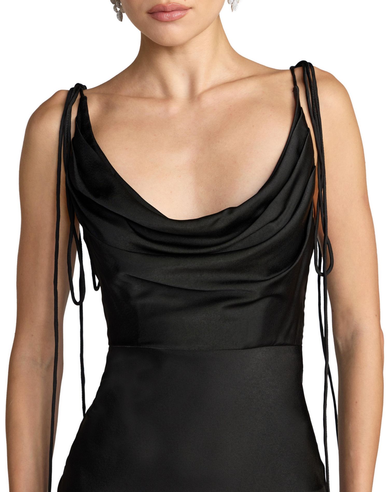 Women's Charmeuse Cowl Neck Slip Gown