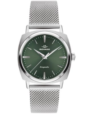 Movado Men's Kingmatic Swiss Automatic Stainless Steel Watch 35mm