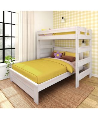 Farmhouse Twin Over Panel Queen L-Shaped Bunk Bed