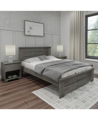 Farmhouse Queen Panel Bed, Pecan