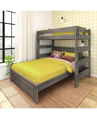 Farmhouse Twin Over Panel Queen L-Shaped Bunk Bed