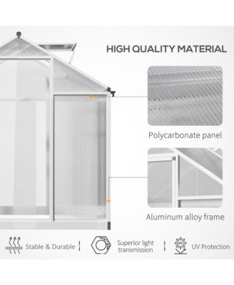 4' x 6' Portable Outdoor Walk-In Garden house w/ Roof Vent