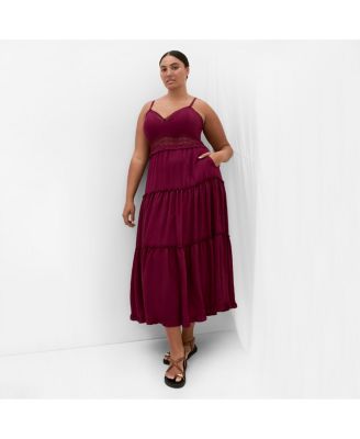 Women's Ayla Crochet Tier Maxi Dress