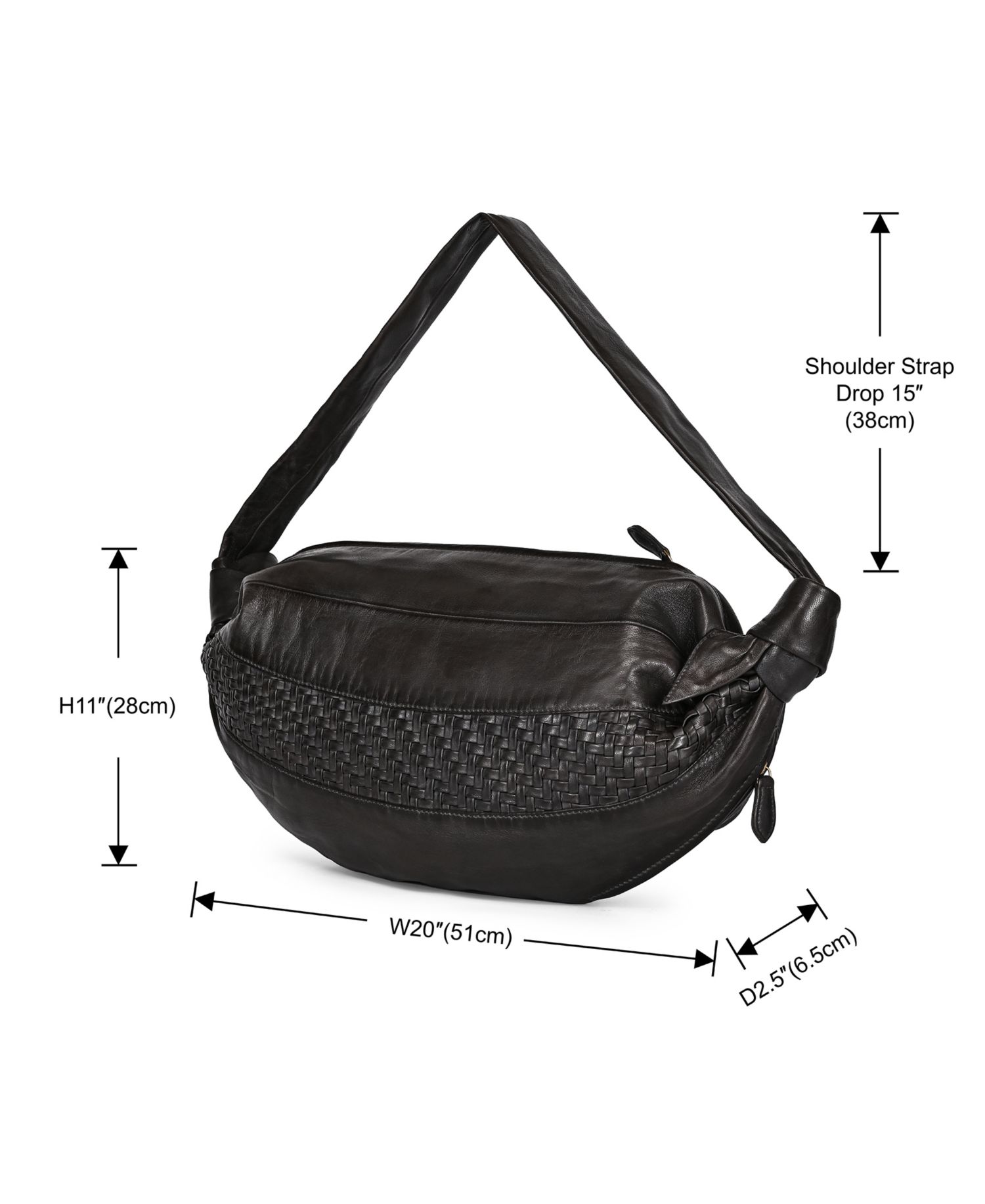 Lily Extra-Large Handwoven Convertible Sling Handbag