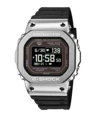 Men's Japanese Quartz Digital Black Resin Watch 44.5mm