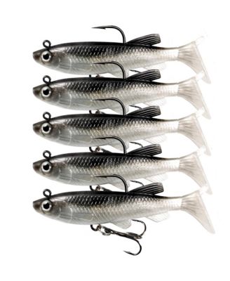 Soft Swimbaits Pre-rigged Jig Heads Paddle Tail Sinking Bait