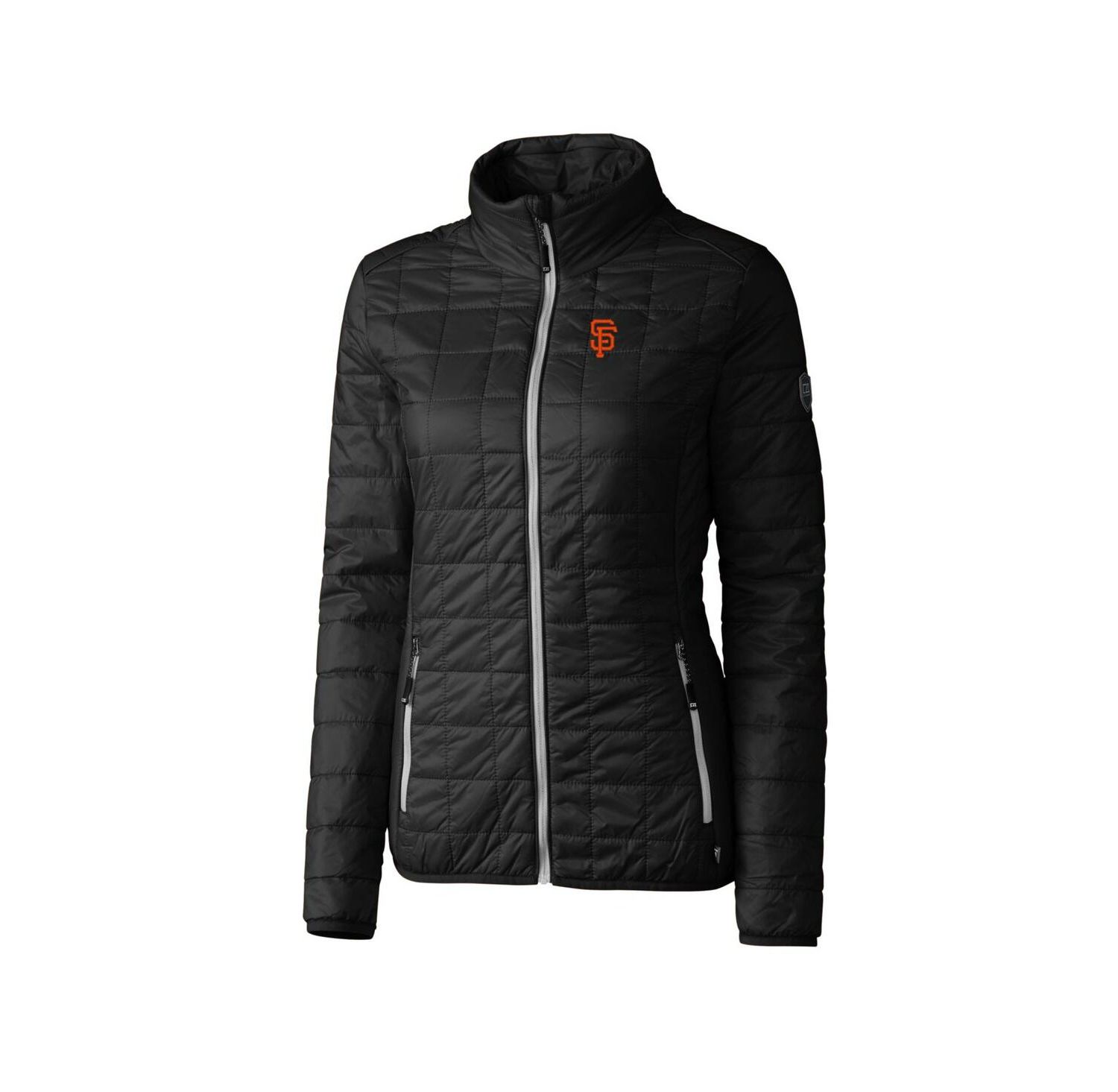 Women's Black San Francisco Giants Rainier PrimaLoft Eco Full-Zip Puffer Jacket