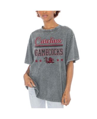 Women's Gray South Carolina Gamecocks Here to Play Oversized T-Shirt