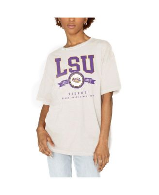 Women's White LSU Tigers Get Goin' Oversized T-Shirt