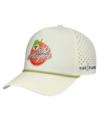 Men's Cream THE PLAYERS Orange Performance Adjustable Hat