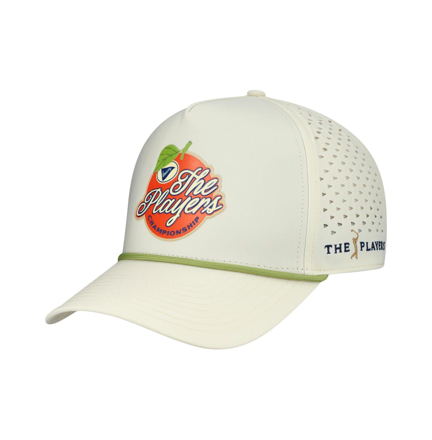 Мужская кепка Breezy Golf Cream the Players Orange Performance Adjustable Hat — фото 1