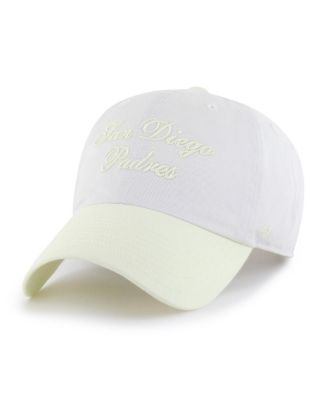 Women's White/Yellow San Diego Padres Gelato Two-Tone Clean Up Adjustable Hat