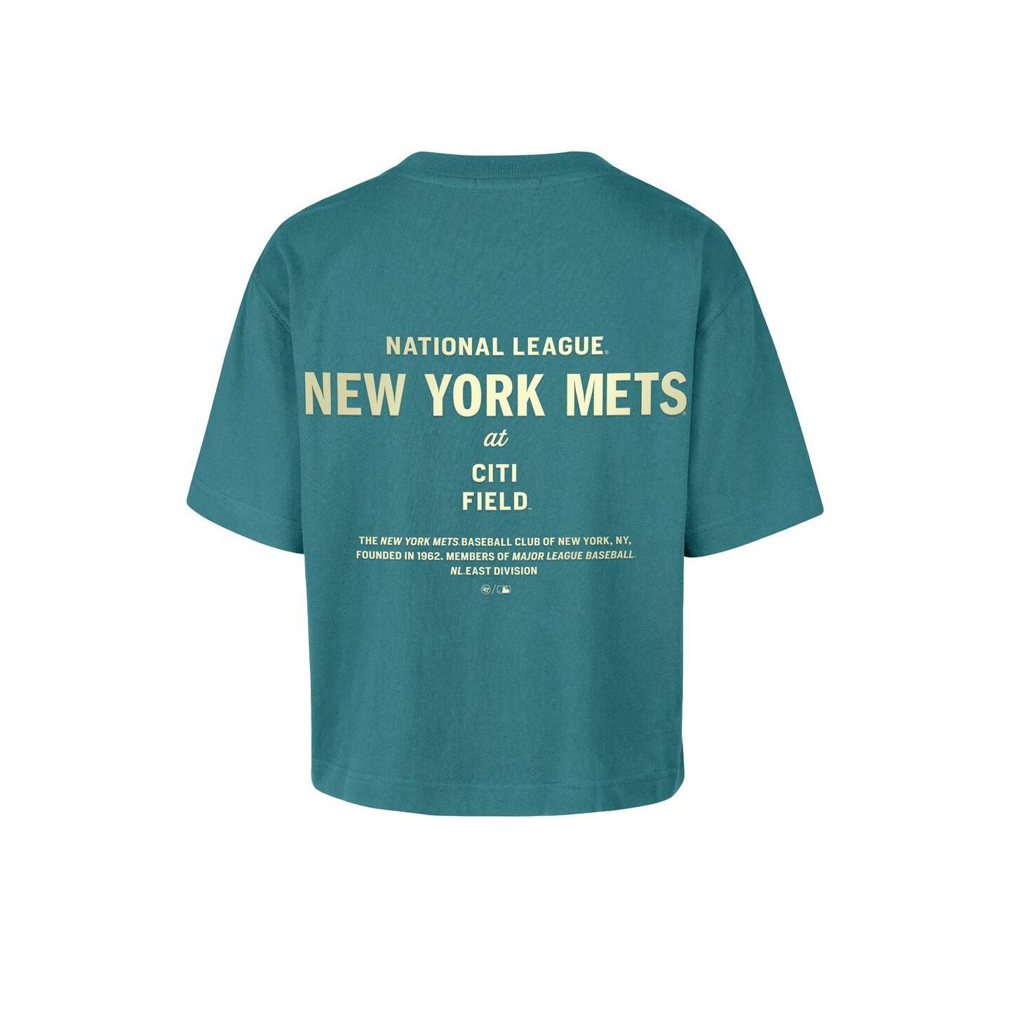 Женская футболка '47 Brand Teal New York Mets Contemporary Basics Leon City — фото 2